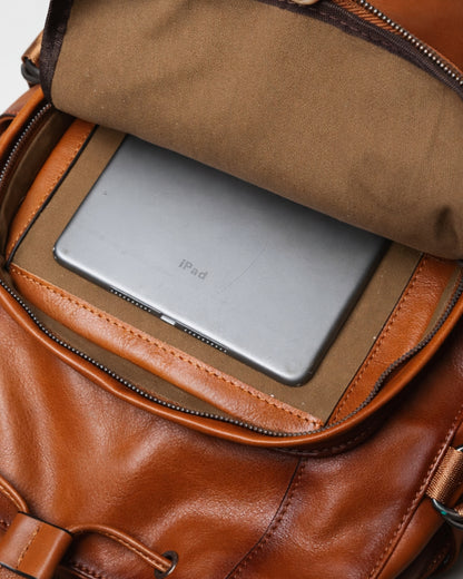 Ashbourne Sovereign Full-Grain Leather Rucksack