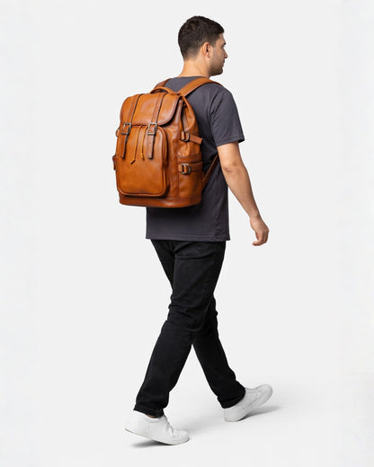 Ashbourne Sovereign Full-Grain Leather Rucksack