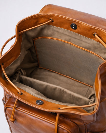 Ashbourne Sovereign Full-Grain Leather Rucksack