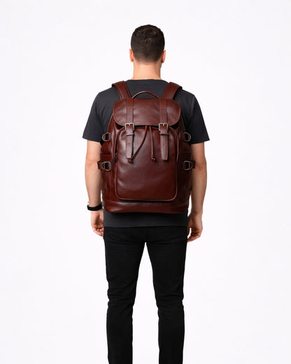 Ashbourne Sovereign Full-Grain Leather Rucksack