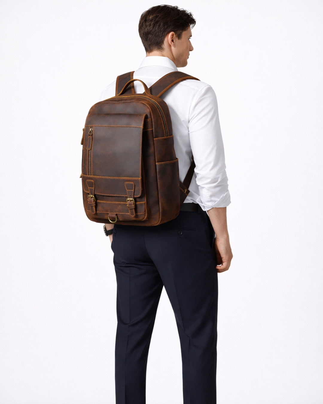 Harrington Full Grain Leather Backpack