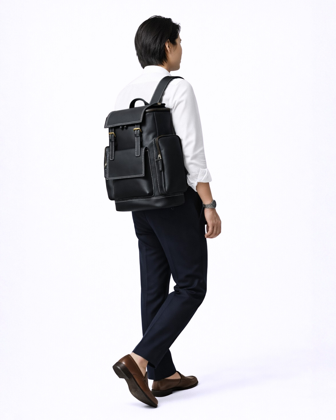 Kensington Vintage Full Grain Leather Backpack