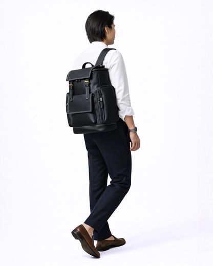 Kensington Vintage Full Grain Leather Backpack