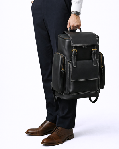 Kensington Vintage Full Grain Leather Backpack