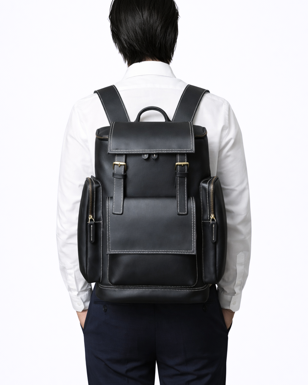 Kensington Vintage Full Grain Leather Backpack