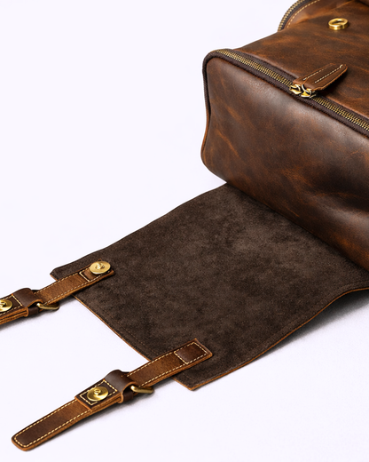 Kensington Vintage Full Grain Leather Backpack
