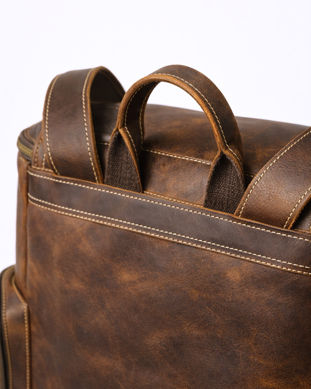 Kensington Vintage Full Grain Leather Backpack