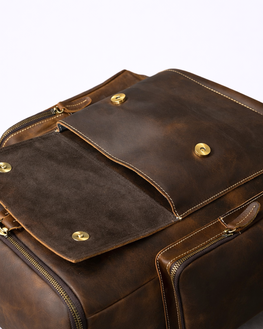 Kensington Vintage Full Grain Leather Backpack