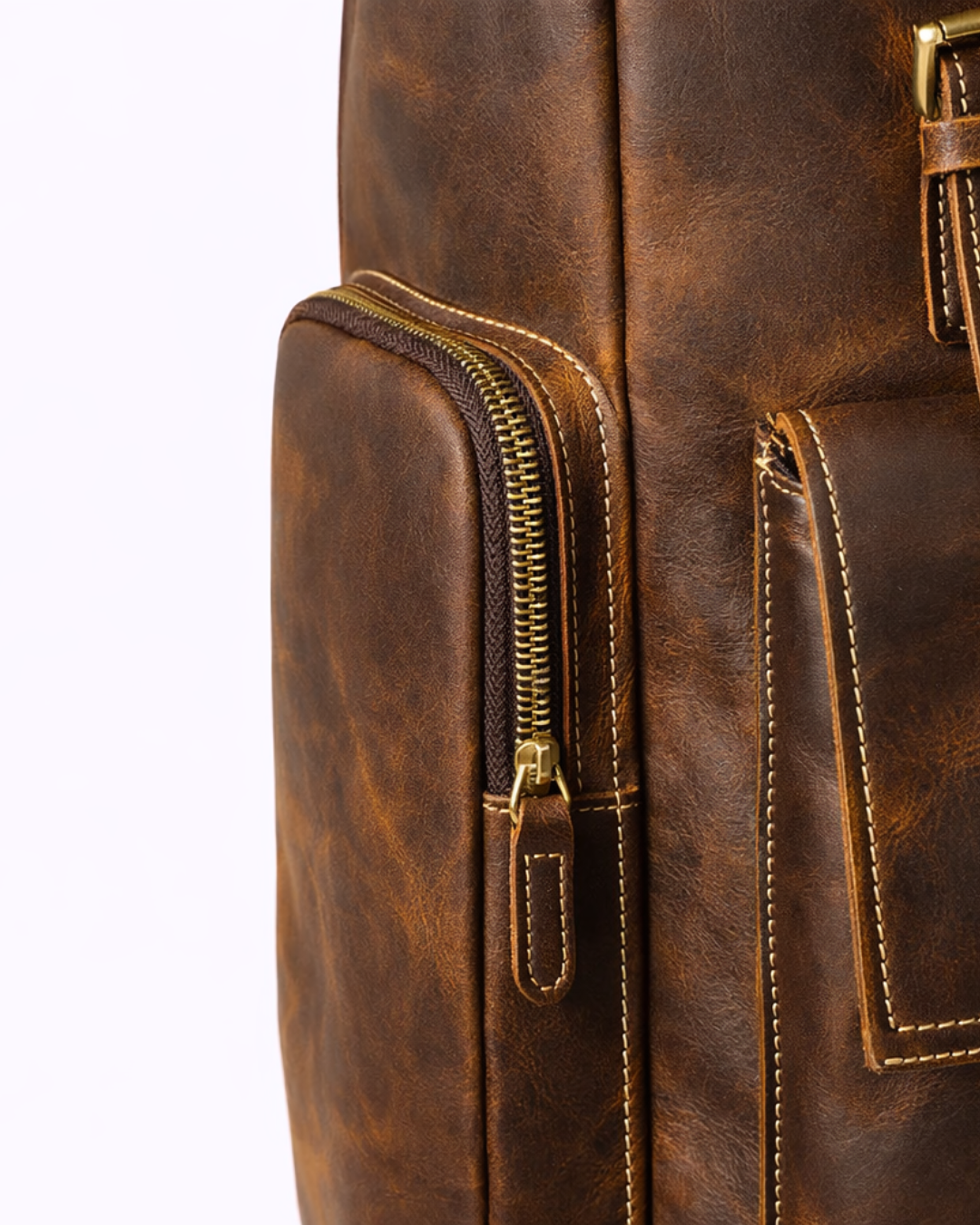 Kensington Vintage Full Grain Leather Backpack