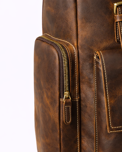 Kensington Vintage Full Grain Leather Backpack