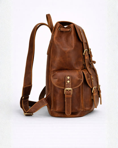 Kingswell Heritage Full-Grain Leather Backpack