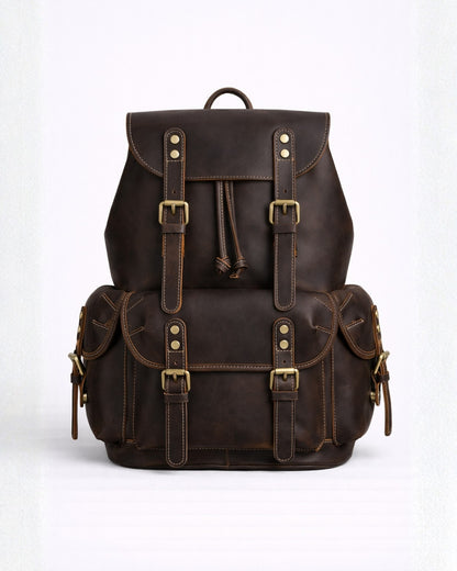 Kingswell Heritage Full-Grain Leather Backpack