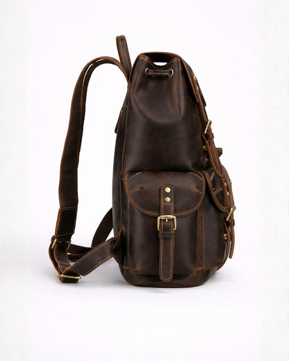 Kingswell Heritage Full-Grain Leather Backpack